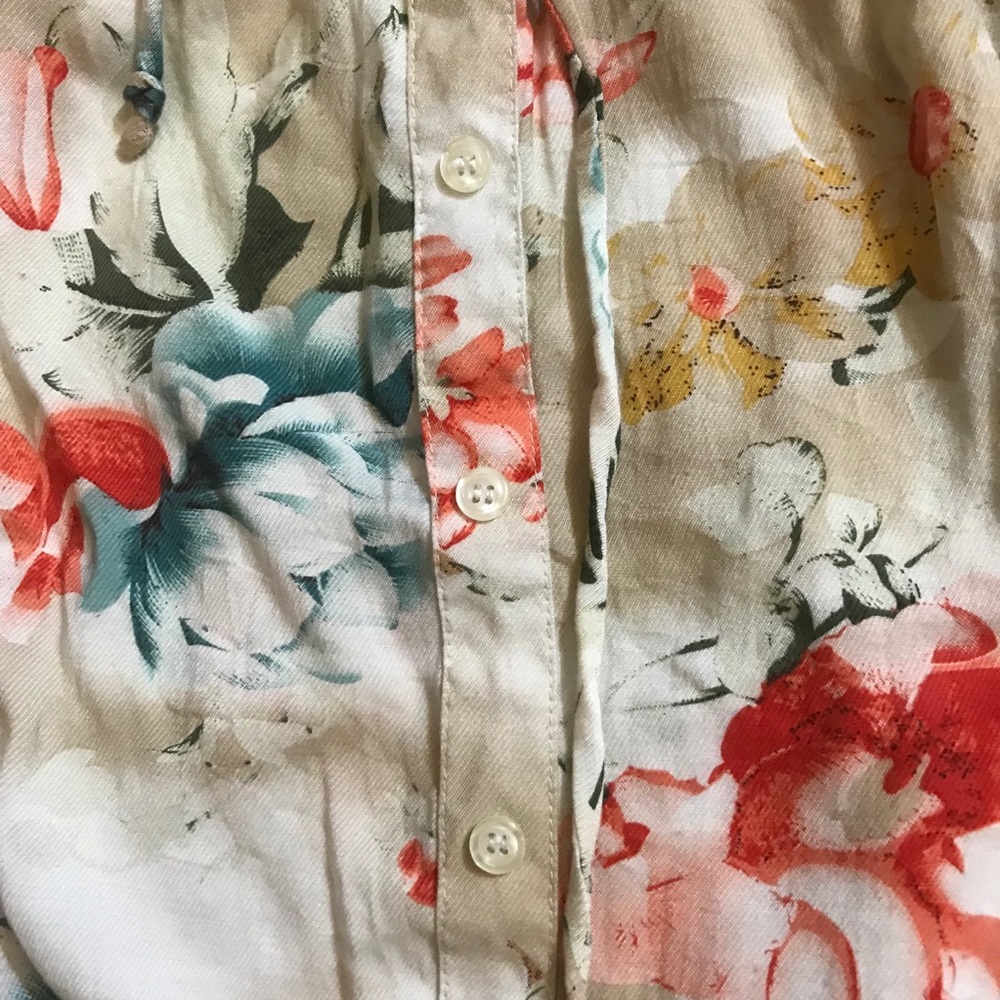 Floral off the shoulders top - Picture 2 of 4